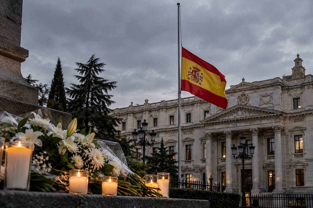 İspaniyada üçgünlük matəm elan edildi xəbəri üçün şəkil