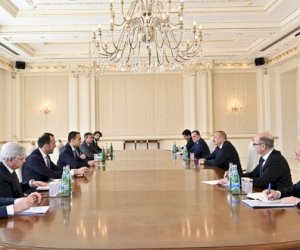    İlham Əliyev italiyalı naziri qəbul etdi   