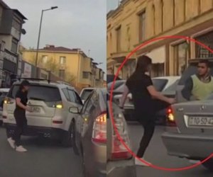    Sumqayıtda nəzarətçini döyən qadın sürücü saxlanıldı   