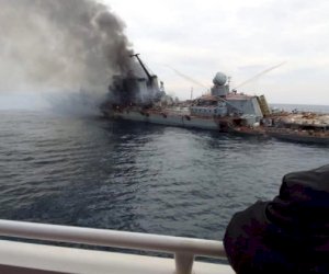    Ukraynalıların batırdığı “Moskva“ gəmisinin real   FOTOSU