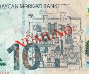    Yeni 10 manatlıq tədavülə buraxıldı - FOTO   