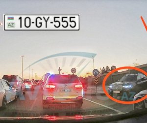    MİDA sədrinin müavini yol polisinin üstünə maşın sürür:   10-GY-555 - Video