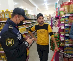    Polis maska taxmayan şəxslər barəsində tədbir gördü   