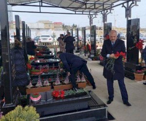    Suraxanıda şəhidin anım mərasimi keçirildi   - Fotolar