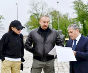    İlham Əliyev və Mehriban Əliyeva Şuşada səfərdə olublar - Yenilənib   