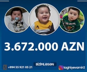    Amir üçün 3 milyon 672 min manat yığıldı - 
   Azərbaycan teleməkanında İLK
