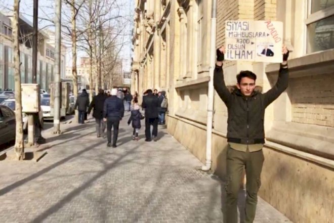    Təkbaşına aksiya keçirənə 30 sutka həbs verilib   