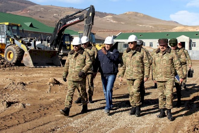    Bölgələrdə yeni hərbi obyektlər tikilir   