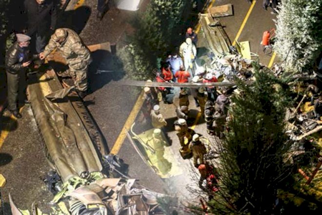    İstanbulda helikopter qəzası, 4 əsgər həlak oldu   