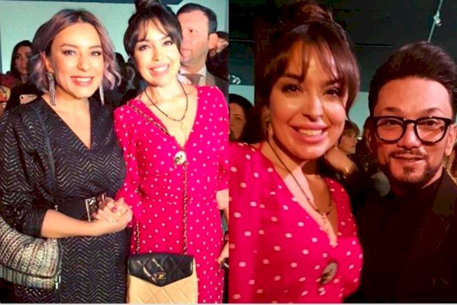    Tanınmışlar Leyla Əliyeva ilə bir arada   