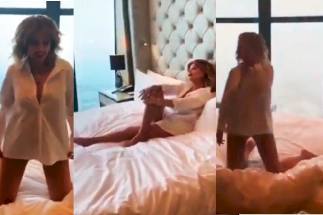    Aygün Kazımovanın yarıçılpaq videosu tənqid olundu   