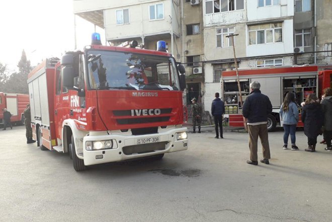    Binəqədidəki yanğın söndürülüb   