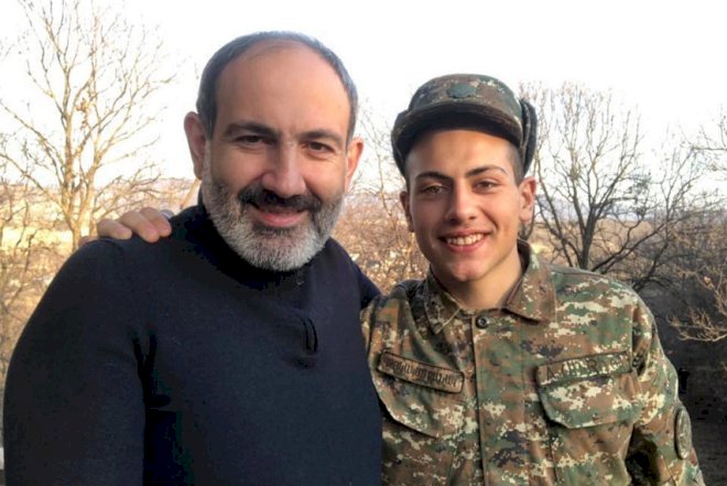    Paşinyan Qarabağda xidmət edən oğluna baş çəkdi   