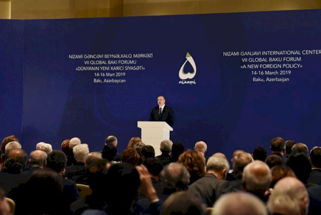    İlham Əliyev VII Qlobal Bakı Forumunda   