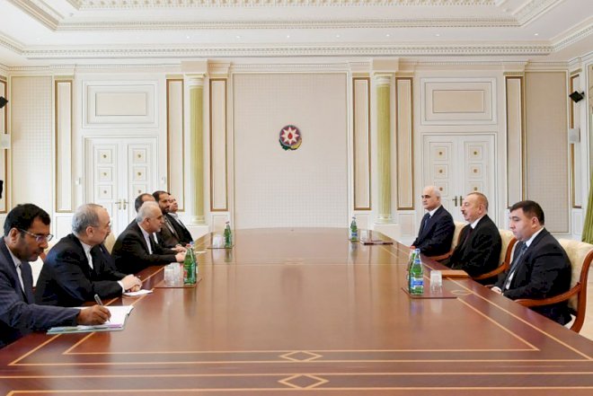    İlham Əliyev iranlı naziri qəbul edib   