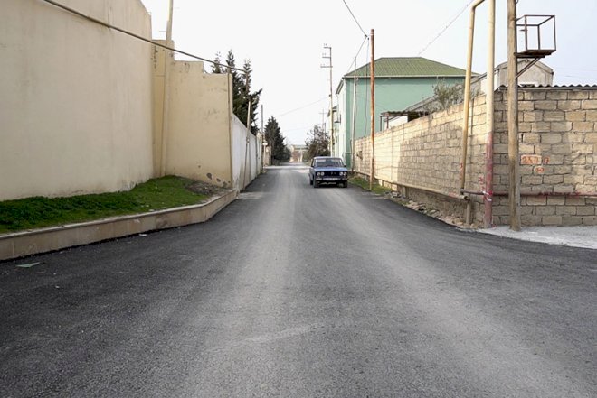    Mərdəkan qəsəbəsində 4 küçə təmir edilib   
