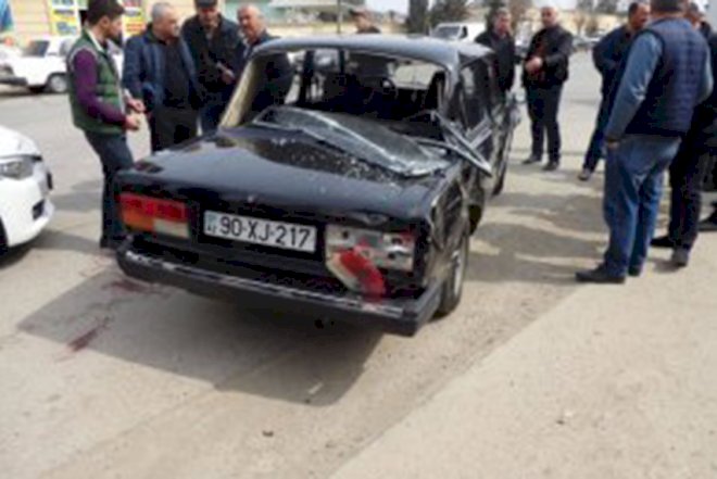    Salyanda qəza, qadın yaralandı   
