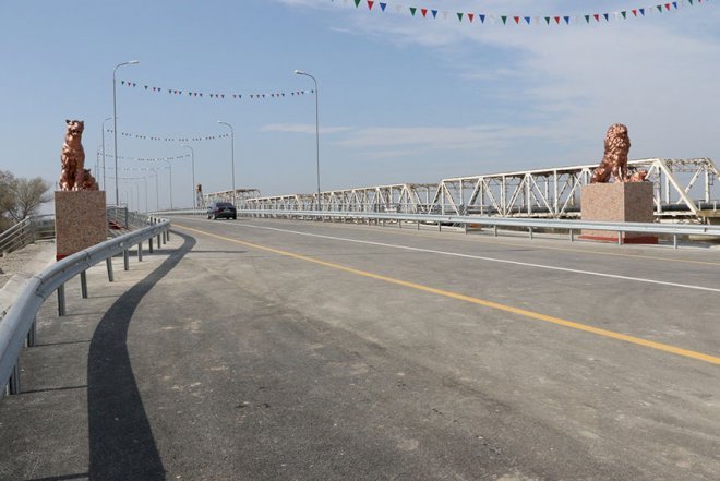    Kür çayı üzərindəki körpü istifadəyə verildi   