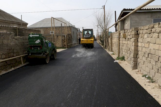    Binədə daha 4 yolda təmir gedir   