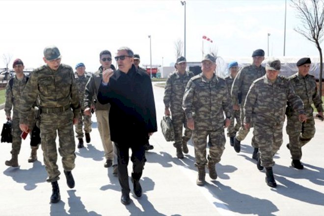    Hulusi Akar Suriya sərhədində   