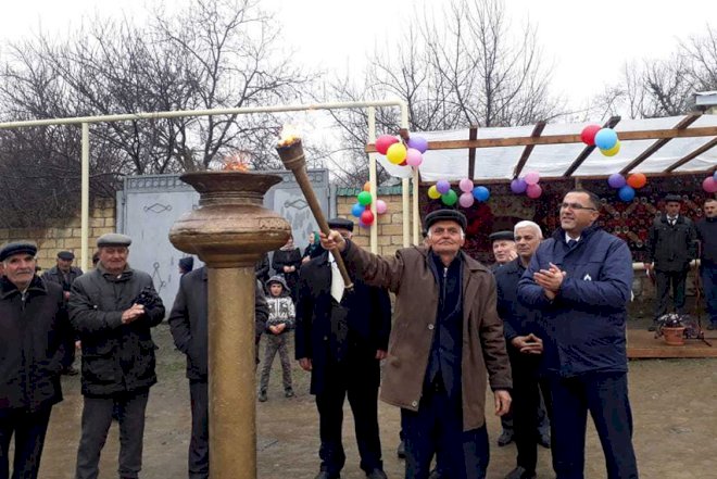    İsmayıllının daha bir kəndinə qaz verilib   