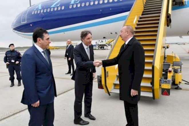    İlham Əliyev Avropaya getdi   