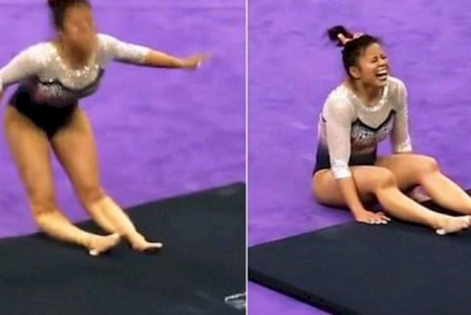    Gimnastın hər iki ayağı qırıldı   