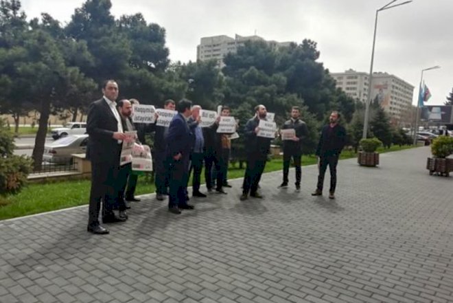   İdman jurnalistləri aksiya keçirdilər - Fotolar   