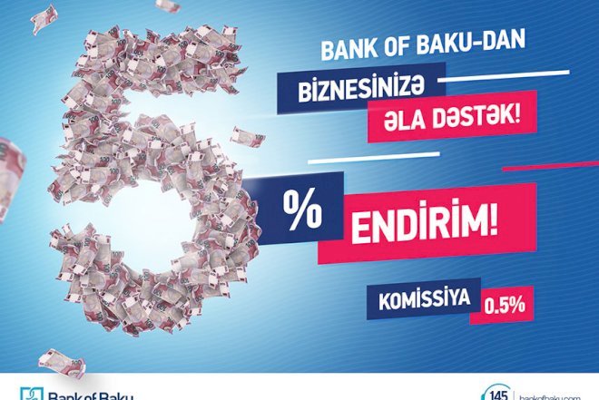    Bank of Baku-dan mikrokreditlərə 5 faiz endirim   