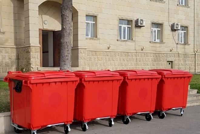    Bakıda tullantılar üçün yeni konteynerlər qoyulur   