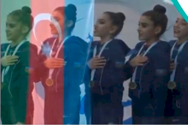    Gimnastlarımızdan hər kəsə himn dərsi - Video   