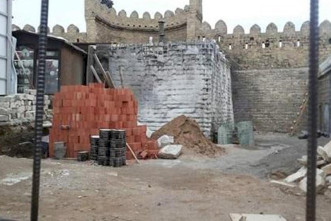    Qala divarlarının qarşısında restoran tikilir - Rəsmi    