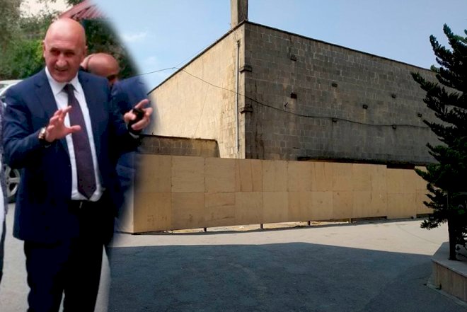    İcra Hakimiyyəti kinoteatrı sökür - Fotolar   
