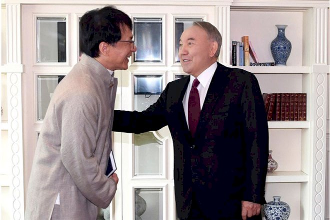    Nazarbayev Ceki Canla görüşdü - Fotolar   