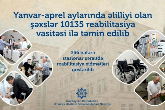    Əlilliyi olanlara 10 mindən çox reabilitasiya vasitəsi verilib   