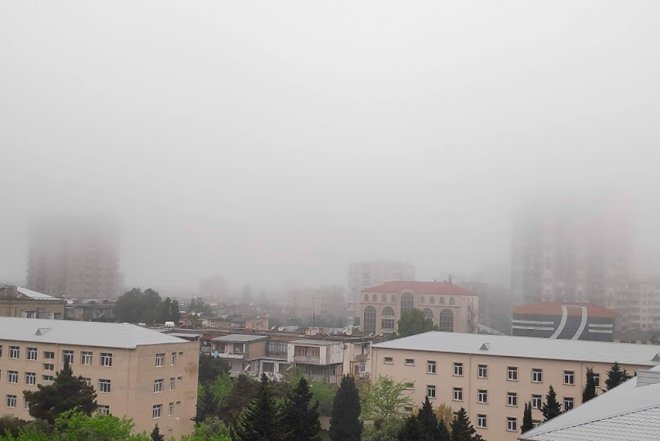    Bakıda güclü duman var   