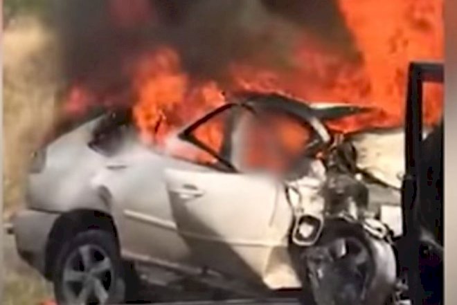    Azərbaycanlı “Lexus”da diri-diri yandı - Video   
