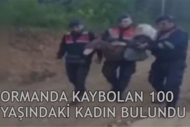    100 yaşlı qadın meşədə tapıldı   