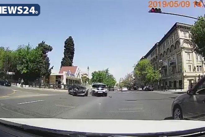    Bakıda dəhşətli qəzanın görüntüləri yayıldı -   Video
