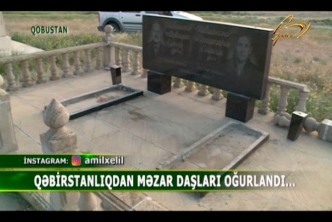    Qobustanda qəbiristanlıqdan məzar daşları oğurlanır   