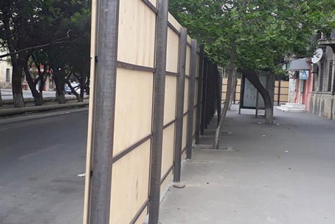    Nərimanovda dayanacağı hasara aldılar –   Foto