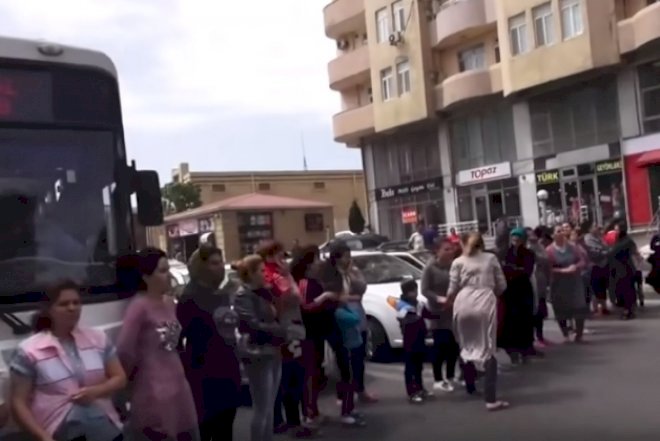    Məcburi köçkünlər Bakıda aksiya keçirdi –   Video