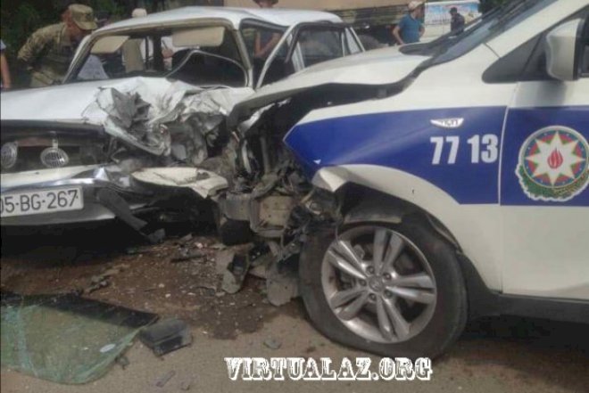    Yol polisi ağır qəza törətdi   