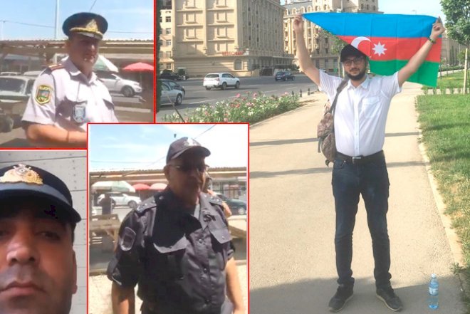    Polis Şuşaya yürüş edən Ramin Hacılını saxladı -   Video