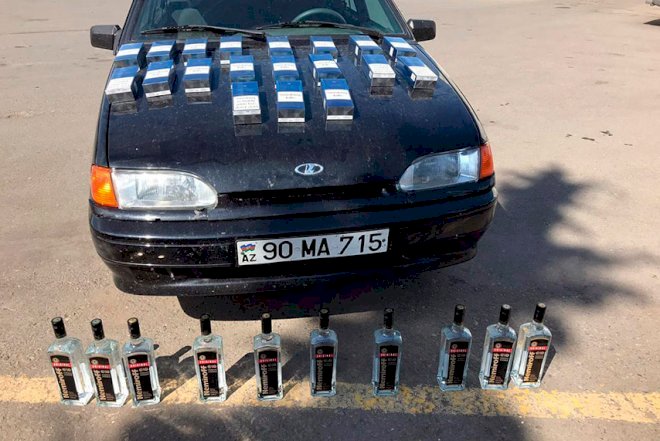    Ölkəyə qanunsuz siqaret və araq keçirmək istədi   