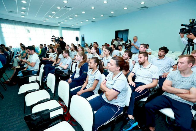    Avropa Oyunlarında iştirak edəcək idmançılarla görüş keçirildi   