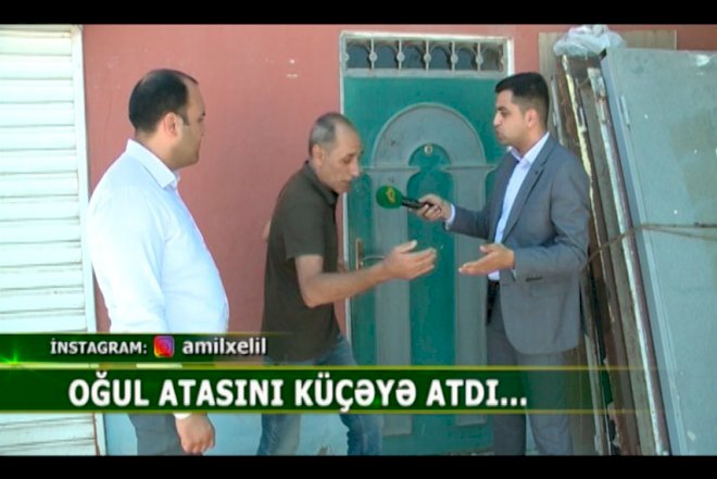    Bakıda oğul pivəyə görə atasını küçəyə atdı - Video   