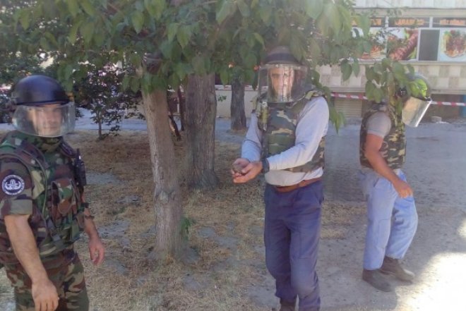    Bakıda yaşayış binasının yaxınlığında qumbara tapılıb   – FHN-dən açıqlama