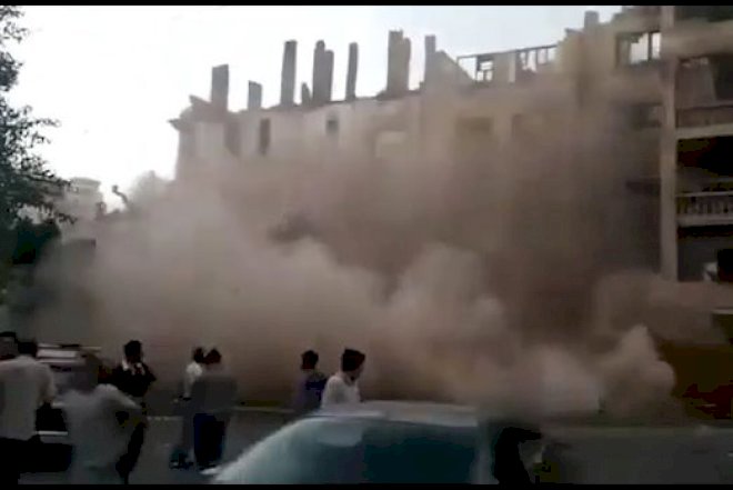   Bakıda yataqxana binasında uçqun -   Video