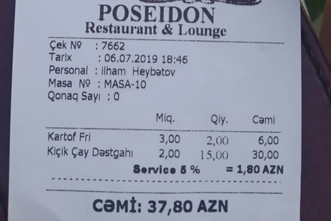    Bulvarda 30 manatlıq çay – Foto   